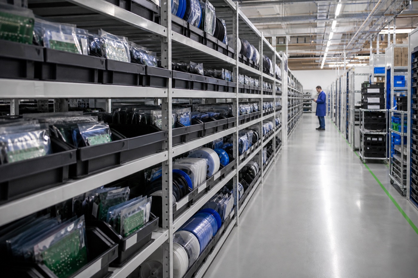 Electronics components warehouse expansion